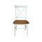 International Concepts Set of Two X-Back Dining Chairs, Hickory/Shell, 2PK C79-613P - alternate 7